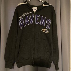 Baltimore Ravens NFL brand women’s zip up Hoodie, like new.